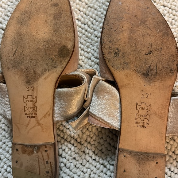 Ulla Johnson pink suede ribbon 🎀 mules sz 37 - Picture 5 of 6